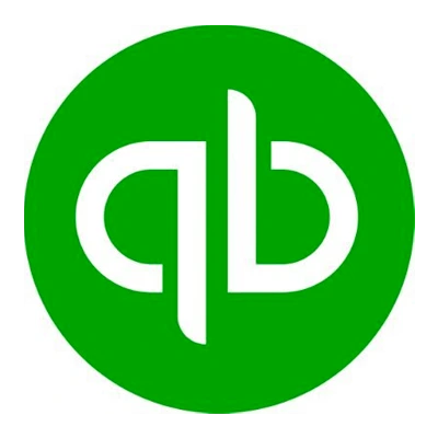 The official QuickBooks logo. A bright green circle with a stylized white "qb", representing the popular accounting software for small businesses.